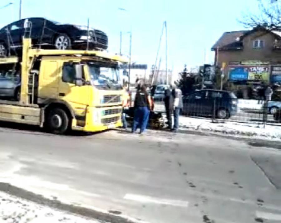 Potrącenie na Sikorskiego. VIDEO!
