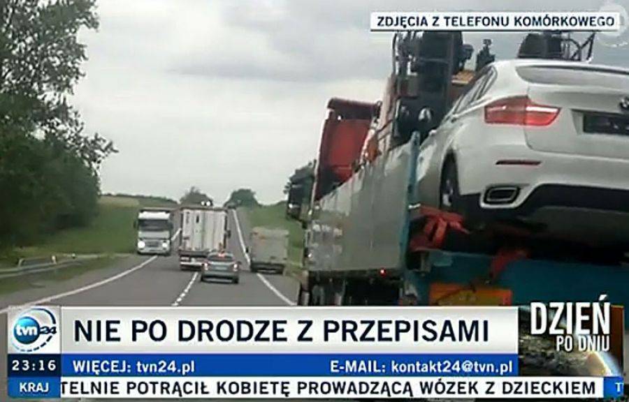 [VIDEO] Litewski as kierownicy wyprzedza pod górę i nie widzi w tym nic złego