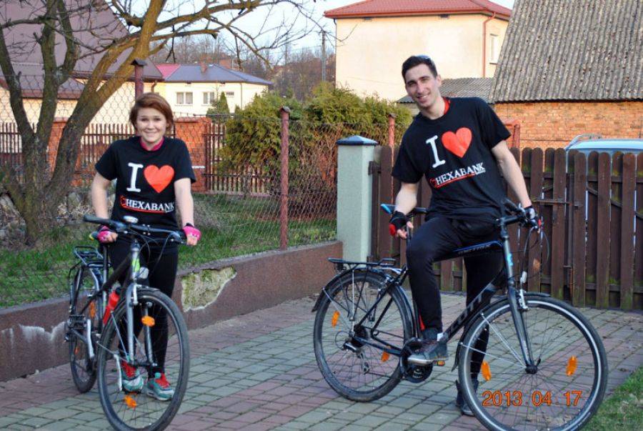Na rowerze spędzą trzy miesiące- FOTO
