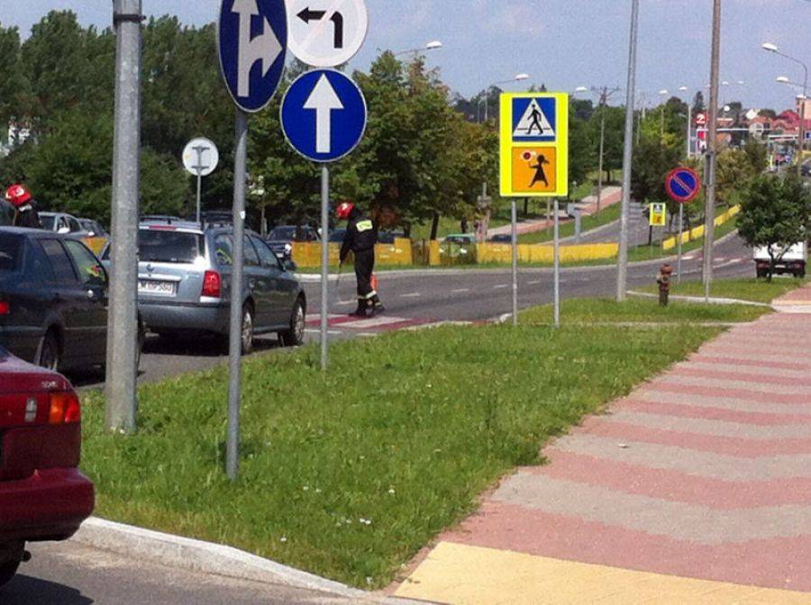 Kierowca za mocno przyspieszył