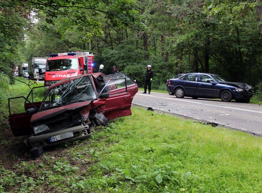 [FOTO] Wypadek w Zabawce. Cztery osoby ranne