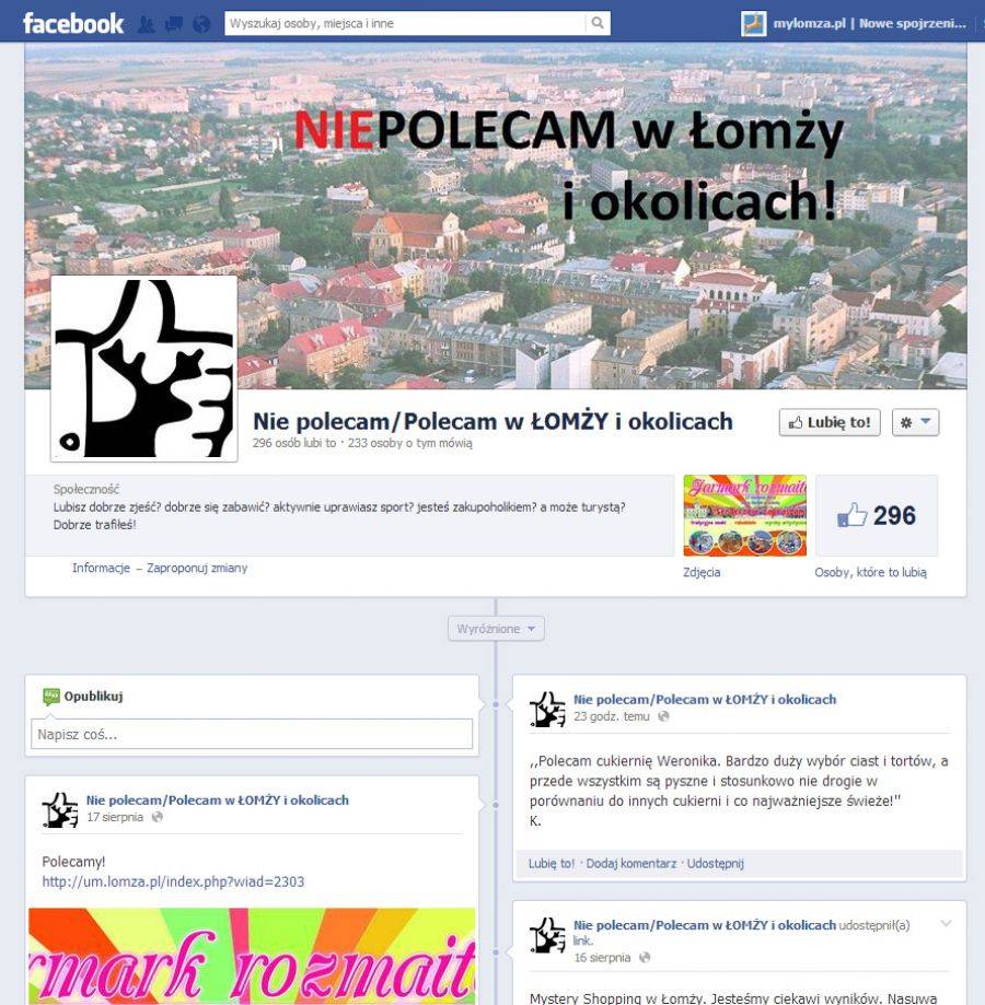 Gdzie zjeść pizzę i gdzie naprawić samochód? W wyborze pomoże Facebook.