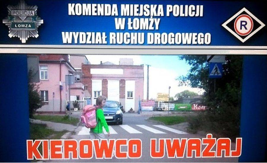 Policja na billboardach. Dzieci muszą być bezpieczne.