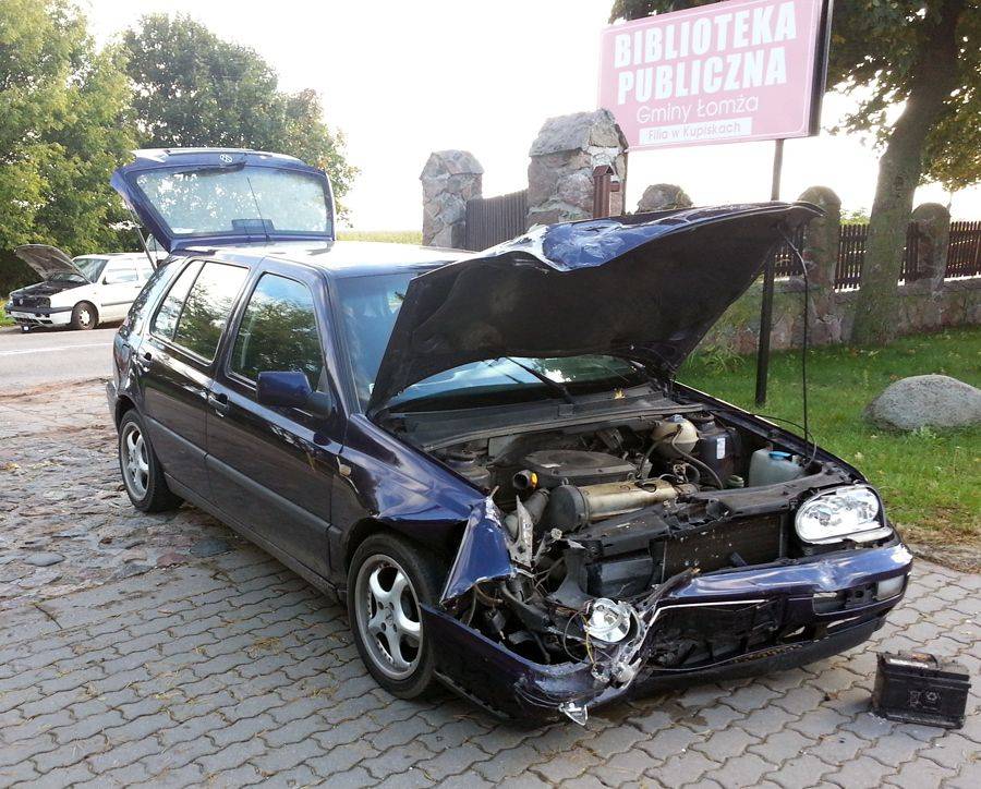 Wypadek w Kupiskach. Kobieta z dzieckiem w szpitalu- FOTO