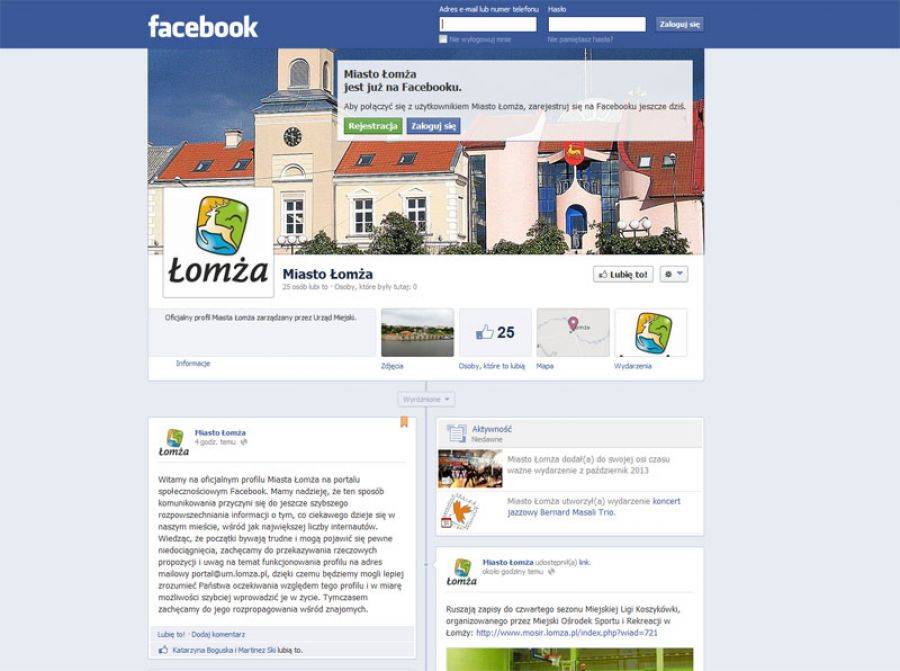 Polub Łomżę na Facebook