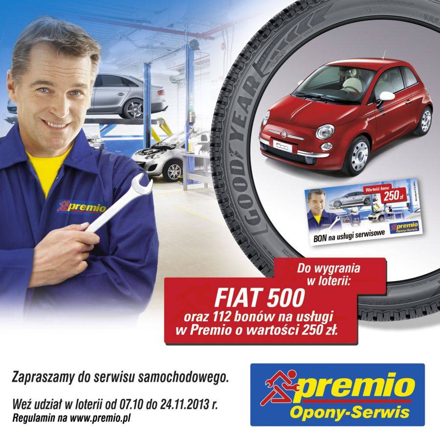 Sprawdź samochód przed zimą i wygraj Fiata 500!