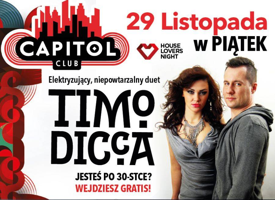 Elektryzujący duet TIMO & DICCA w andrzejkowy wieczór w Clubie Capitol! [VIDEO]