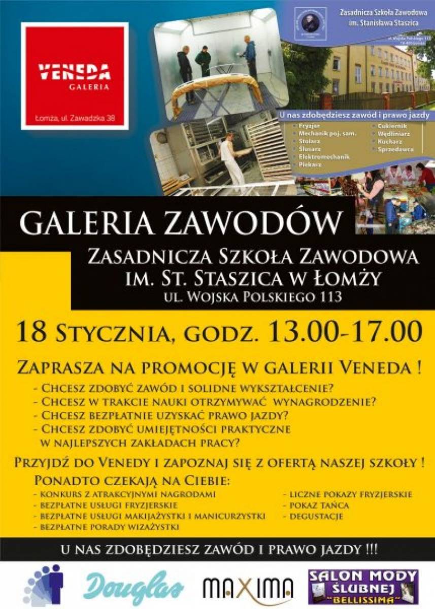 Droga do kariery w Galerii Veneda. Poznaj szkołę i wybierz zawód najlepszy dla siebie!
