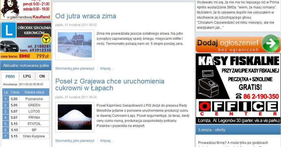 Od jutra wraca zima- Prima Aprillis