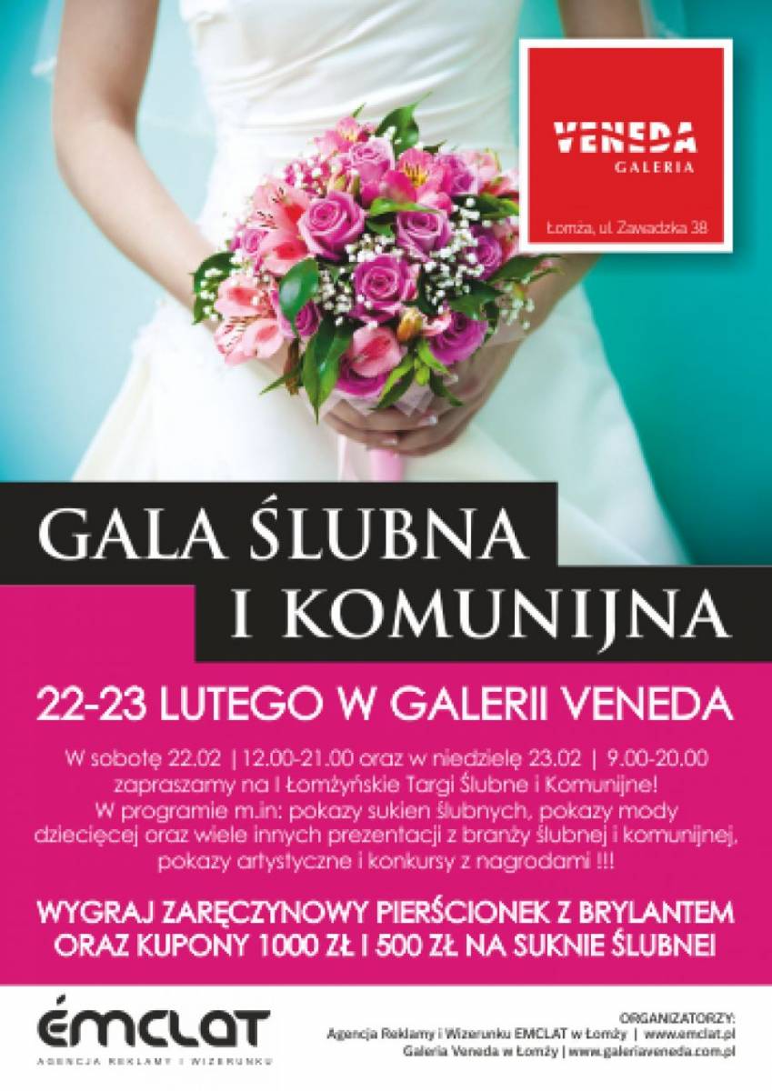 Najnowsze trendy i mnóstwo zniżek. Gala Ślubna już w weekend.
