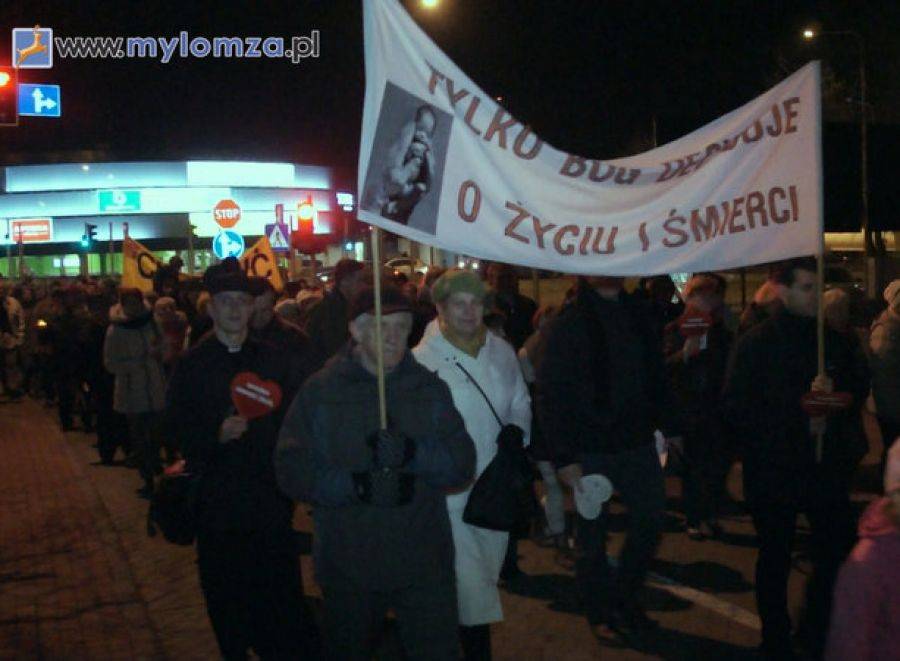 Tak dla życia, tak dla rodziny. Marsz przeszedł przez Łomżę. [VIDEO]