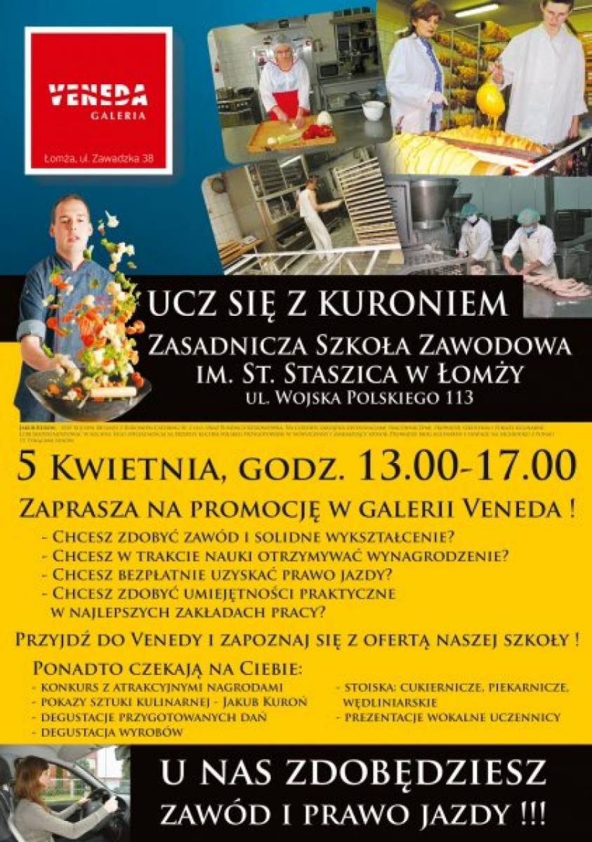 Będą gotować pod okiem mistrza. Na spróbowanie smakołyków zapraszają do Venedy.