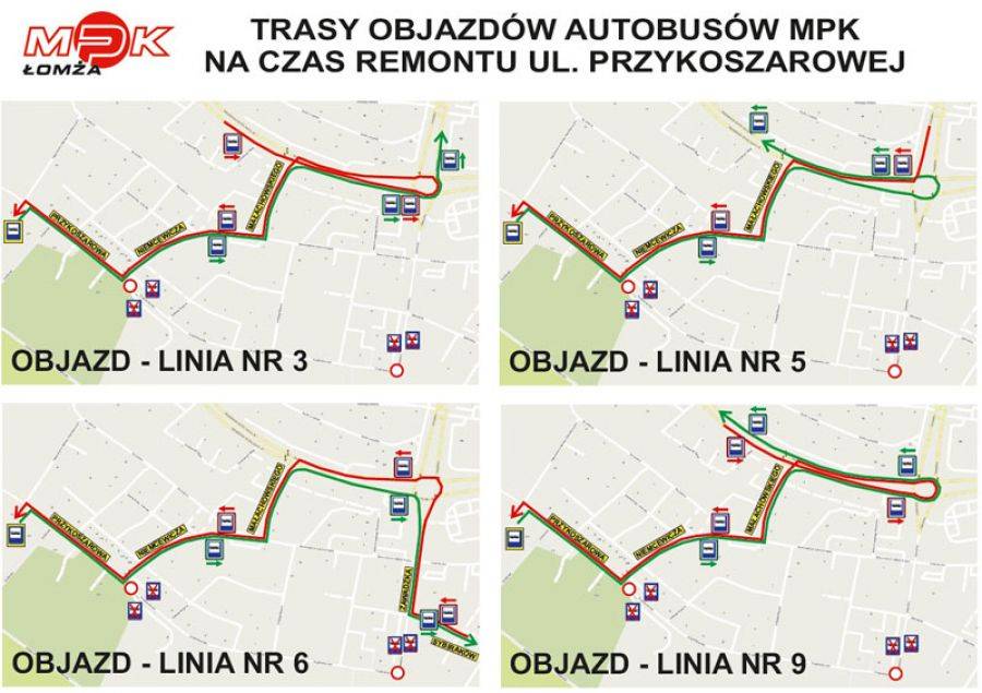 Przykoszarowa zamknięta dla autobusów. Wytyczone objazdy.