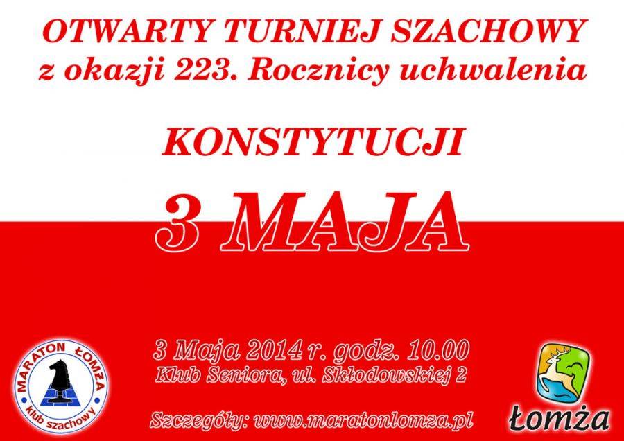 Rocznicę Konstytucji uczcili przy szachownicach