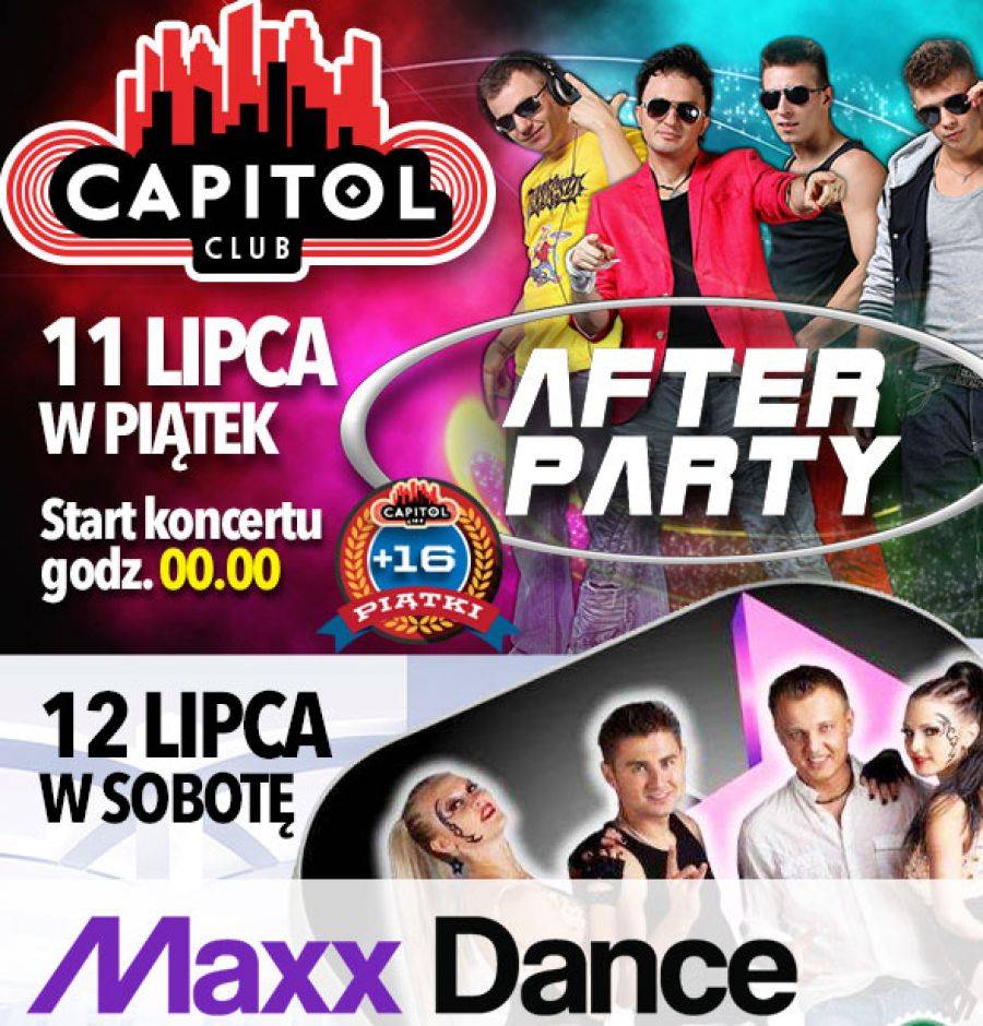 After Party i MaxxDance, czyli koncertowy weekend w Clubie Capitol. [VIDEO]