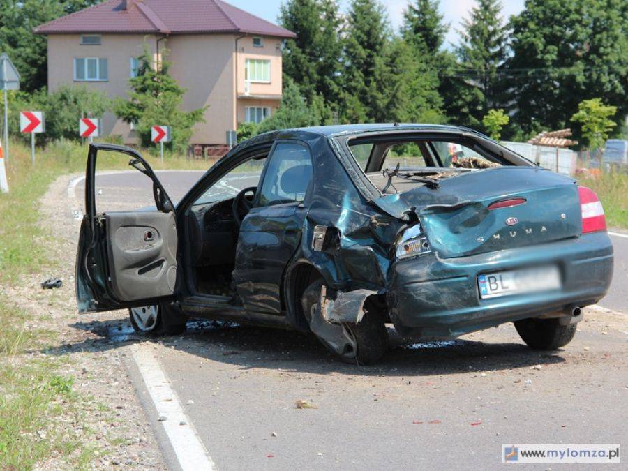 Wypadek koło Janczewa. [FOTO]