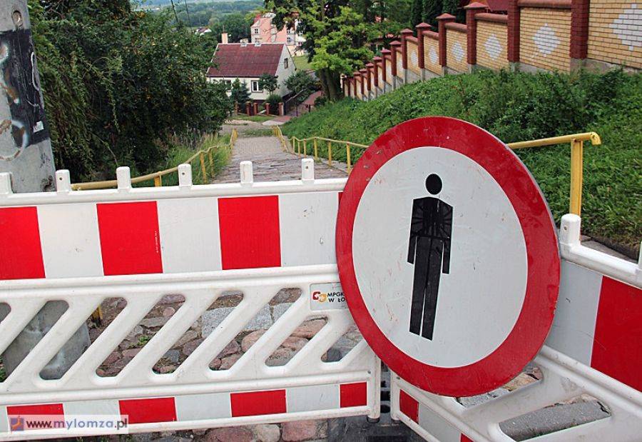 Kamienne schody zamknięte. Ruszyła ich przebudowa