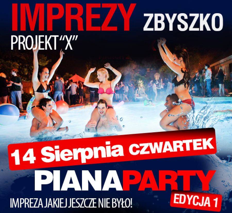 Już jutro PIANA PARTY w Nowogrodzie. Powyżej 30 lat - wstęp gratis!