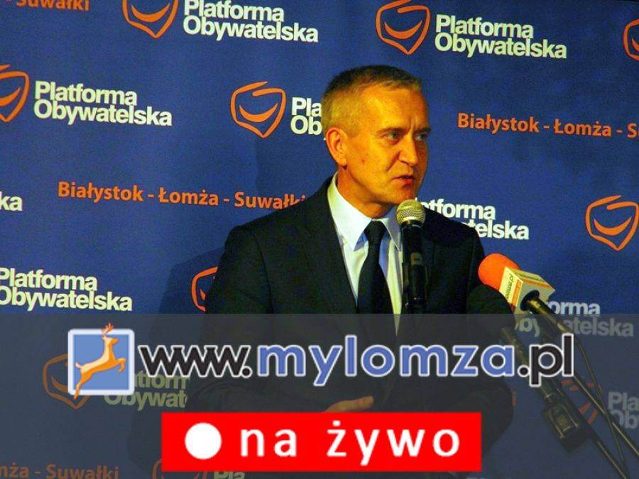 [NA ŻYWO] Kto na prezydenta? Konferencja prasowa Platformy Obywatelskiej RP w Łomży
