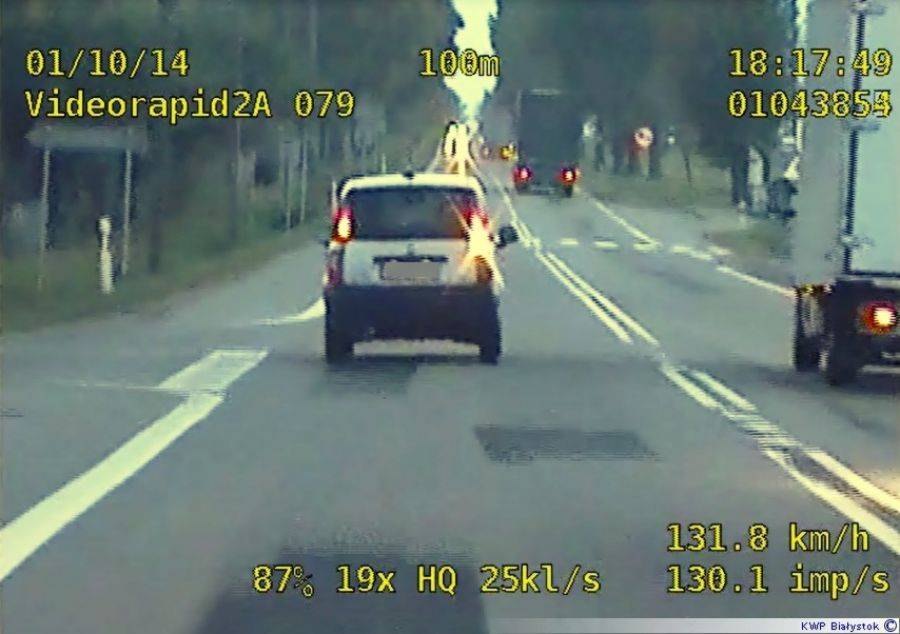 Pirat drogowy stracił prawo jazdy