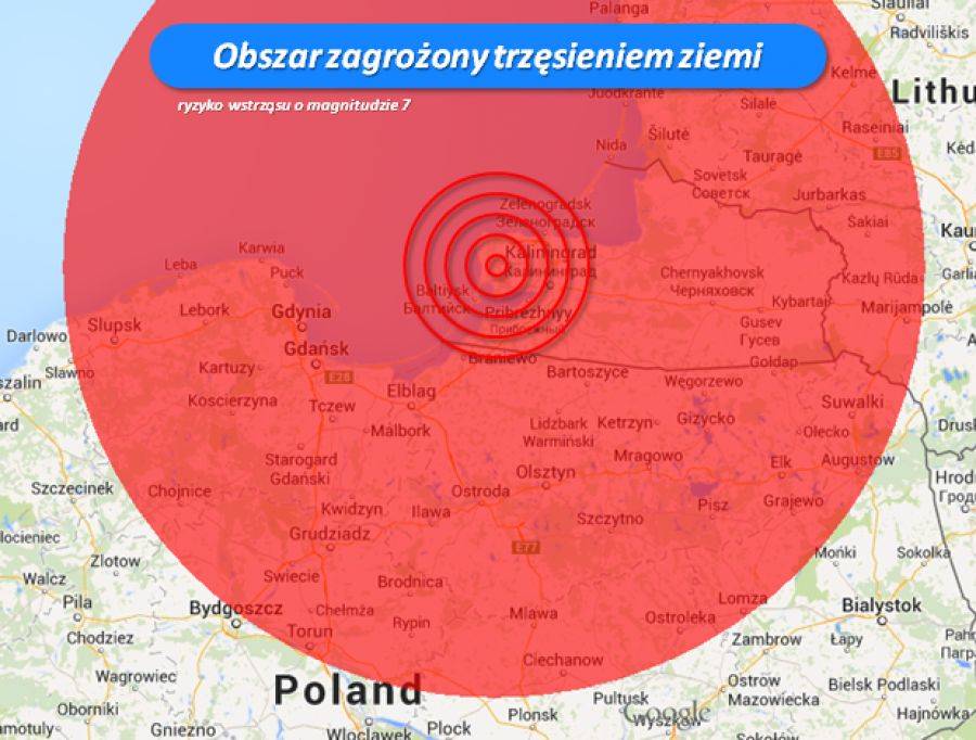 Północno-wschodnia Polska zagrożona trzęsieniem ziemi