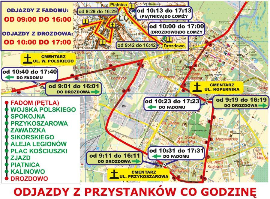 Empekiem do cmentarzy dojedziesz za darmo