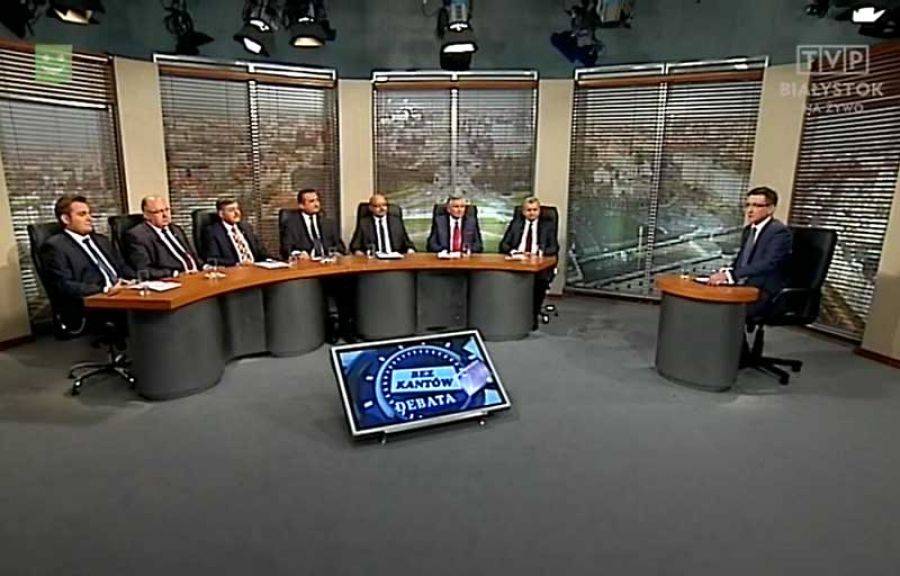 Kandydaci na Prezydenta Łomży wzięli udział w debacie telewizyjnej