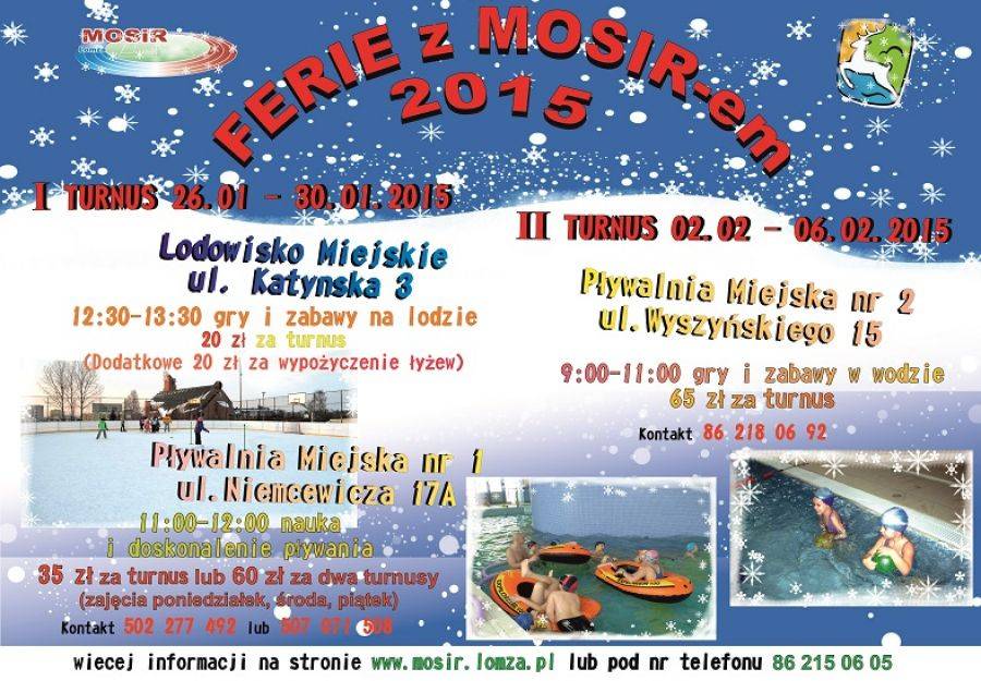 Ferie Zimowe z MOSiR-em - Zima 2015