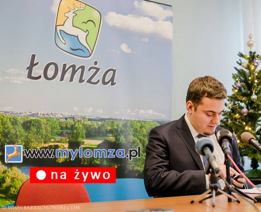 [NA ŻYWO] Konferencja prasowa Prezydenta Łomży [VIDEO]