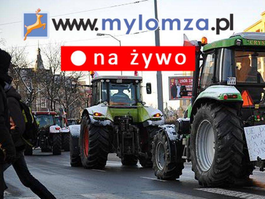[NA ŻYWO] Protest rolników w Konarzycach