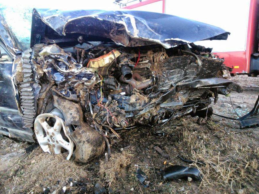 Wypadek na trasie Łomża – Ostrów Mazowiecka [FOTO]