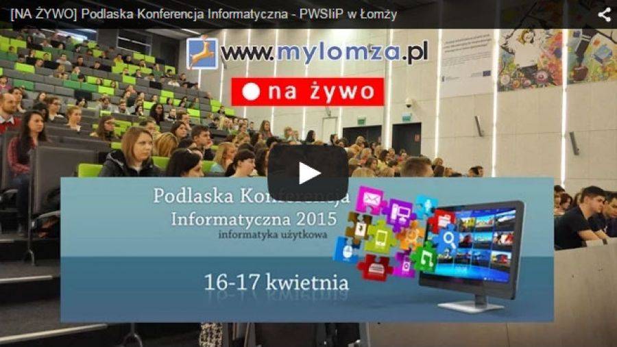 [NA ŻYWO] Konferencja informatyczna w Łomży