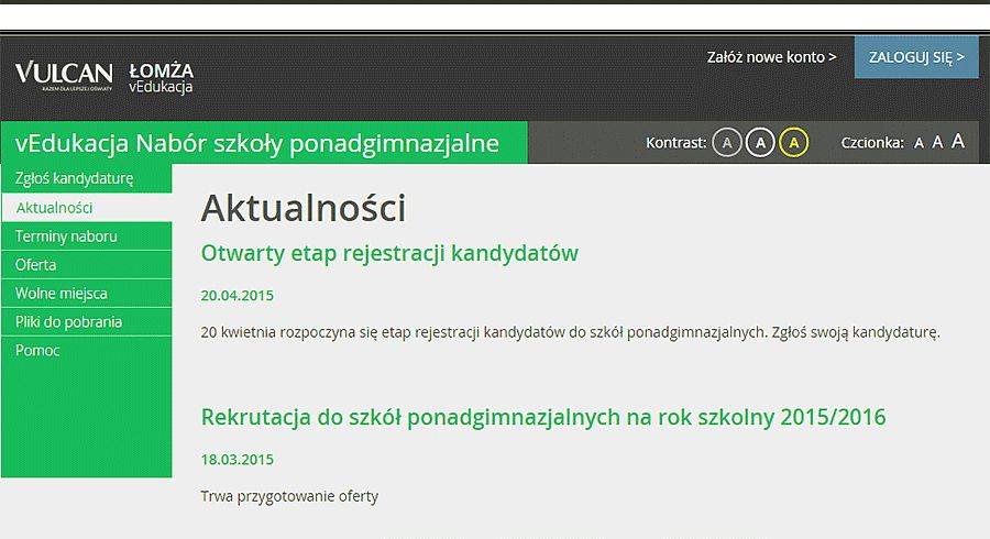 Rusza elektroniczna rekrutacja do szkół ponadgimnazjalnych