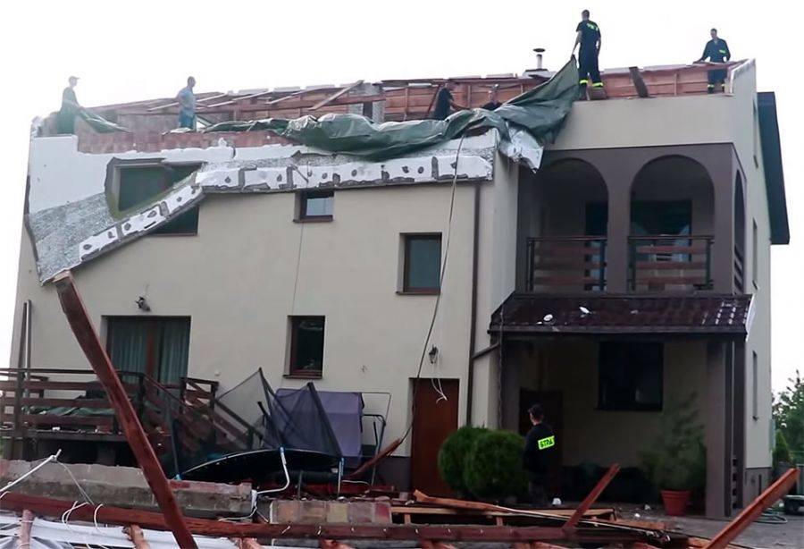 Gwałtowne burze w powiecie zambrowskim