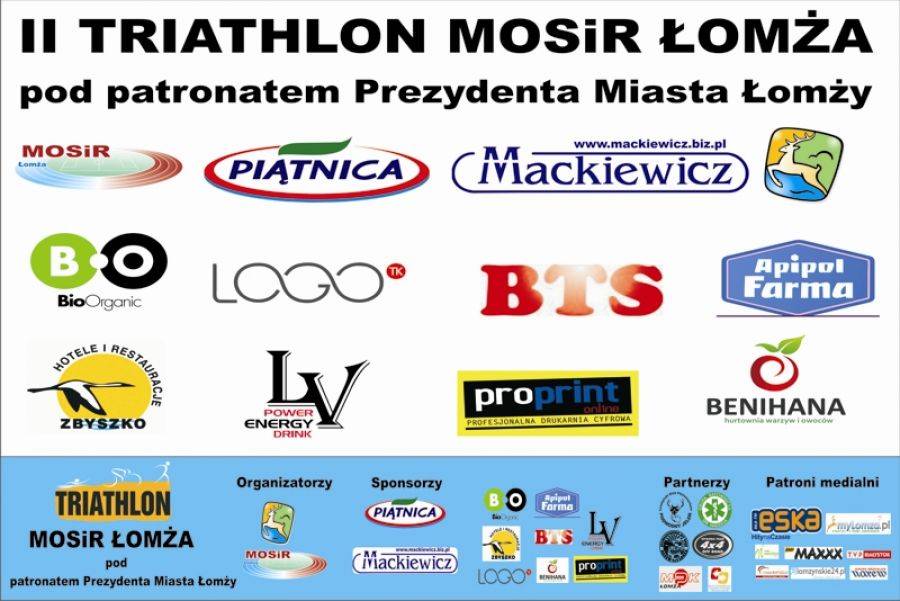 Znamy wszystkich uczestników II TRIATHLONU MOSiR ŁOMŻA