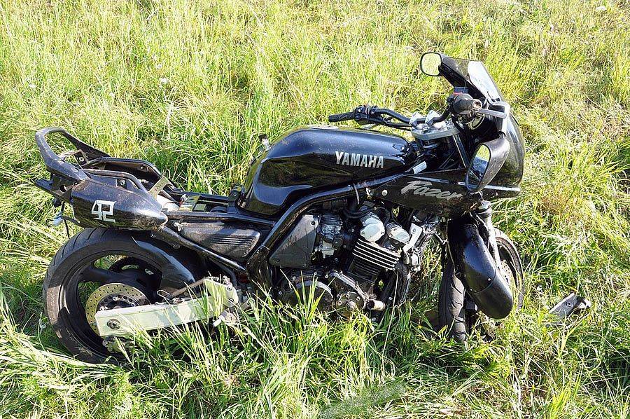 Motocyklista ranny w wypadku