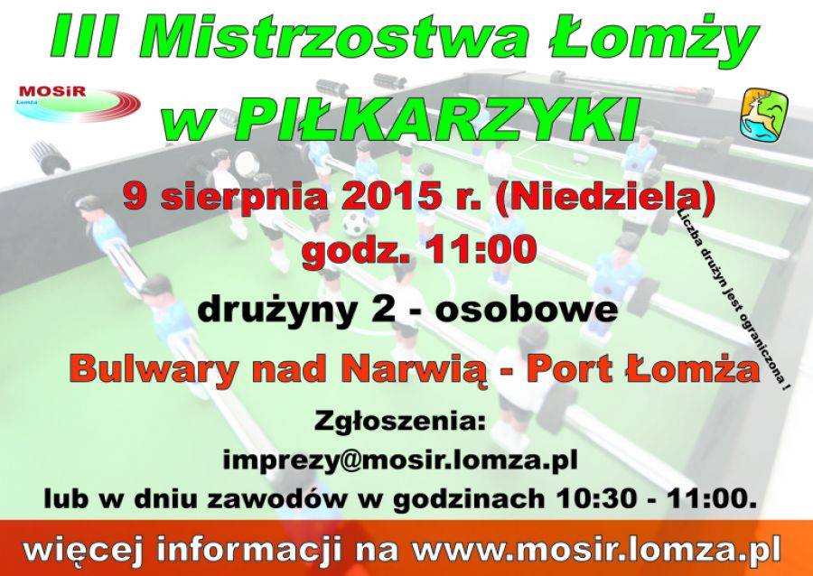 III Otwarte Mistrzostwa Łomży w grze w Piłkarzyki