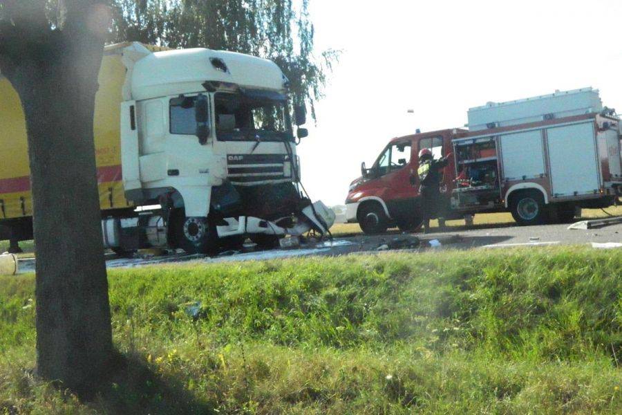 Zablokowana droga 61 przed Grajewem. Policja zaleca objazd [FOTO]