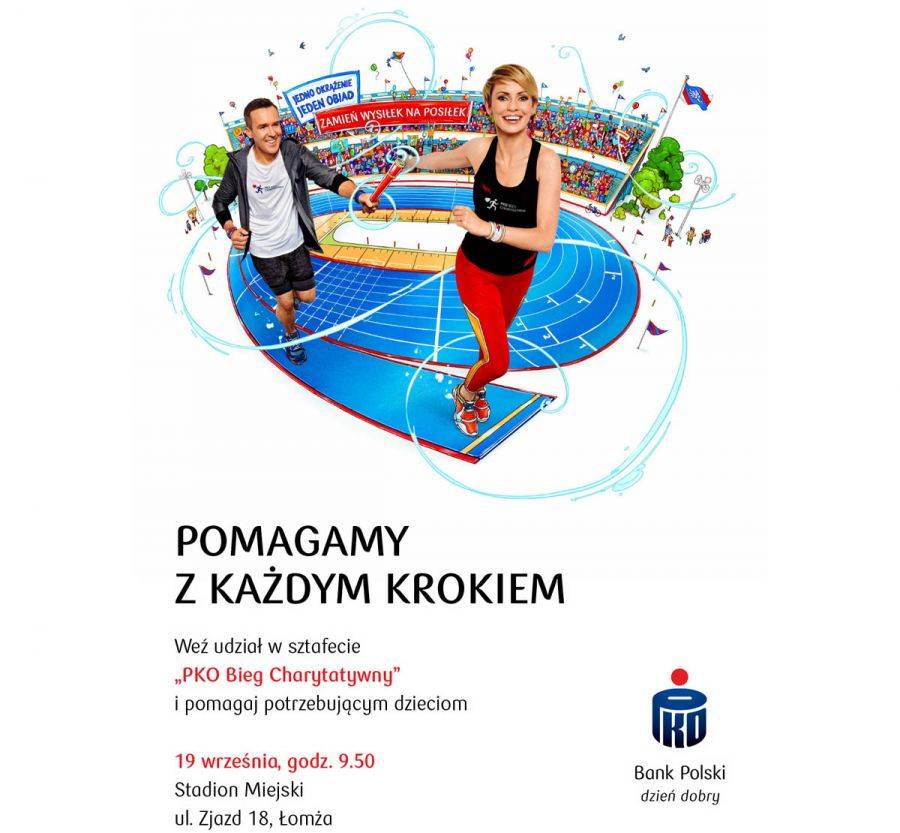 #PKOBiegCharytatywny w Łomży - zamień wysiłek na posiłek dla dzieci