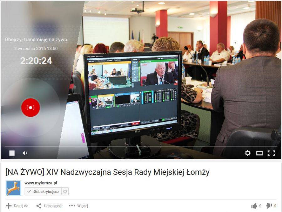 [NA ŻYWO] Transmitujemy XIV Nadzwyczajną Sesję Rady Miejskiej w Łomży