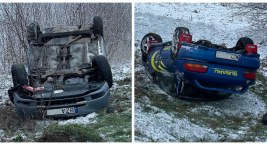 Dwa auta na dachu! Uwaga na drogach [FOTO]