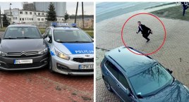 Policyjny pościg ulicami Łomży! Mężczyzna porzucił pojazd i uciekał pieszo [VIDEO i FOTO]