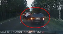 Ujęcie obywatelskie pijanego kierowcy [VIDEO Z ZATRZYMANIA]