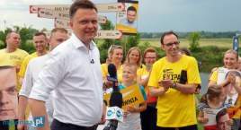 [LIVE] Wizyta Szymona Hołowni w Łomży - transmisja z Parku Jana Pawła II