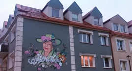 Mural z Hanką Bielicką w pełnej okazałości [FOTO]