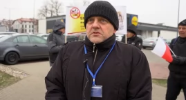 W Łomży protestowali przeciwko inwestycji Lidla obok sanktuarium maryjnego [VIDEO]