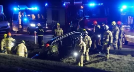 Nocny wypadek na Via Baltice [FOTO]