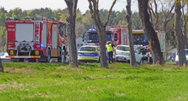 Wichura łamie drzewa. Uszkodzone auto na DK 64 [FOTO]