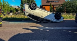 Groźne zderzenie w Nowogrodzie. Seat wylądował na da&hellip;