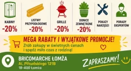 W piątek rodzinna impreza w BricoMarché Łomża! Rabat&hellip;